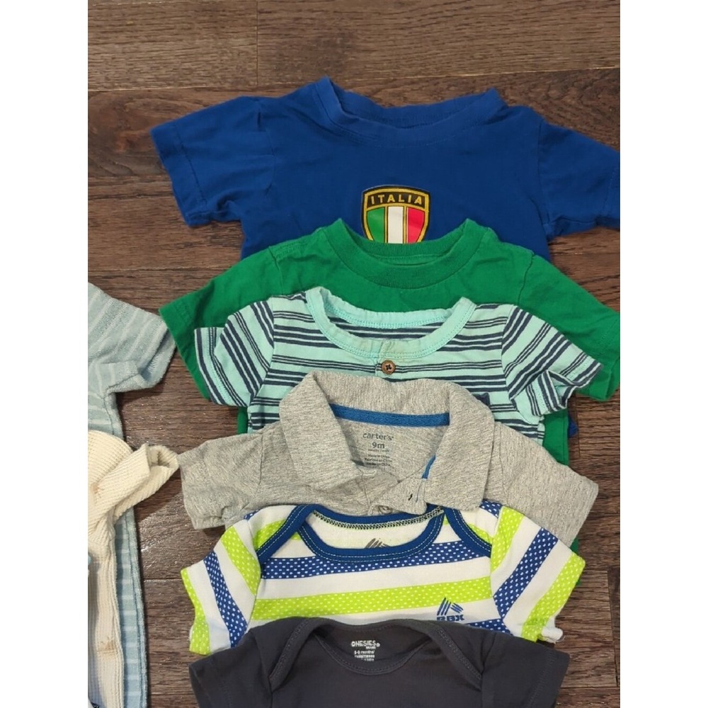 Baby Boys 9 Month Summer Bundle 18 Pieces - Picture 3 of 7